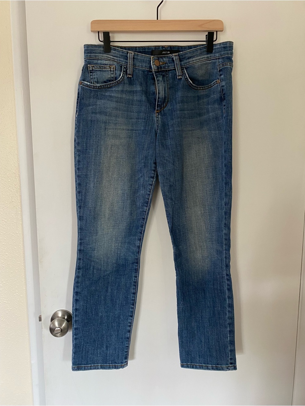 Joe's Jeans Gracie Straight-Leg Jeans Medium Wash Denim Size 28